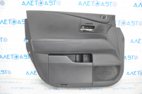 Front left door panel for Lexus RX350 RX450h 10-12 black with black leather insert, black leather armrest