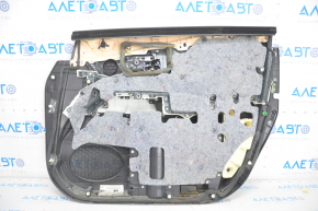 Front left door panel for Lexus RX350 RX450h 10-12 black with black leather insert, black leather armrest
