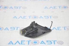 Front bumper plug with chrome left Lexus RX350 RX450h 13-15 rest, sand on chrome