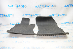 Set of floor mats for Subaru Legacy 15-16 rubber, black