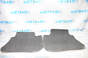 Set of floor mats for Subaru Legacy 15-16 rubber, black