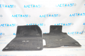 Acura ILX 13 Carpet Set - Black Cloth, Dry Cleanable