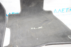 Acura ILX 13 Carpet Set - Black Cloth, Dry Cleanable