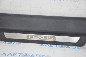 Door sill trim front left Lexus RX350 RX450h 10-15 black, scuffed, chrome used