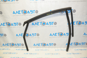 Upper rear left door molding for Ford Fusion mk5 13-16 matte with glass seal