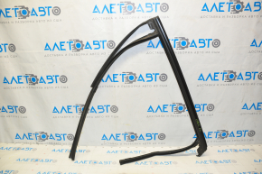 Upper rear left door molding for Ford Edge 15-24 matte with glass seal