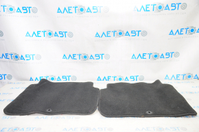 Set of floor mats for Kia Optima 11-15, cloth, black, burnt