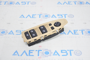 Front left window lift control BMW 3 F30 12-18 for automatic folding, with beige trim