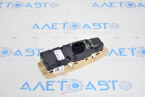 Front left window lift control BMW 3 F30 12-18 for automatic folding, with beige trim