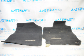 Set of mats Toyota Camry v55 15-16 usa rag black, burnt, for dry cleaning
