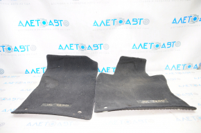 Set of floor mats for Infiniti Q50 14-24 black, cloth, torn, for dry cleaning