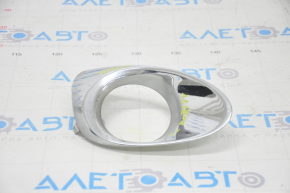Left fog light frame Lexus RX350 RX450h 13-15 rest, chrome, sand