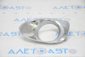 Fog light frame right Lexus RX350 RX450h 13-15 rest, chrome, sand
