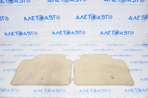 Set of floor mats for BMW 3 F30 12-18 beige cloth, dry cleanable