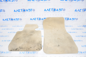 Set of floor mats for BMW 3 F30 12-18 beige cloth, dry cleanable
