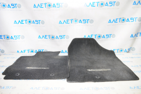 Set of floor mats Hyundai Veloster 12-16 cloth black, for dry cleaning