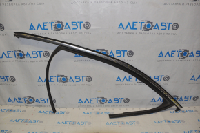 Upper front left door molding with glass seal Infiniti QX30 17- scratches, nicks