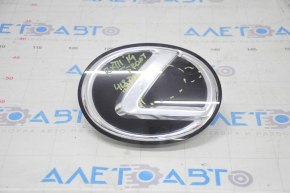 Radiator grill emblem grill Lexus RX350 10-15 black glass, scratches