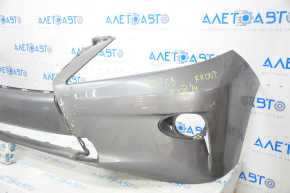 Bare front bumper Lexus RX350 RX450h 13-15 rest, graphite, pressed, scratches, broken fastener