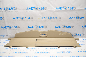 Trunk curtain Toyota Highlander 08-13 beige, tear, scratches, cut, worn textile
