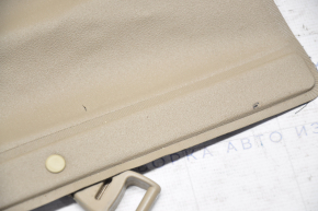 Trunk curtain Toyota Highlander 08-13 beige, tear, scratches, cut, worn textile