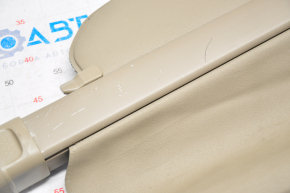 Trunk curtain Toyota Highlander 08-13 beige, tear, scratches, cut, worn textile