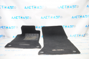 Set of floor mats for Infiniti QX30 17-17 cloth black, worn, burnt