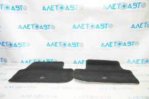 Set of floor mats for Infiniti QX30 17-17 cloth black, worn, burnt