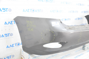 Rear bare bumper Lexus RX350 RX450h 10-15 graphite, pressed, broken fastener, crack