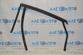 Upper rear right door molding Ford Fusion mk5 13-20 chrome with glass seal, scratches, for polishing