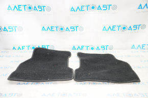 Set of floor mats Jeep Compass 17-24 cloth black, type 2 burnt, for dry cleaning