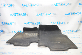 Set of floor mats Nissan Rogue 14-20 cloth black, dry cleanable