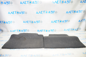 Set of floor mats Nissan Rogue 14-20 cloth black, dry cleanable