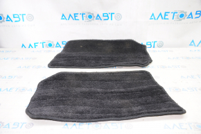 Set of floor mats Nissan Leaf 13-17 cloth black, without emblem, for dry cleaning