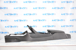 Console center armrest and cup holders Chevrolet Volt 16- black, blue stitching, scratches
