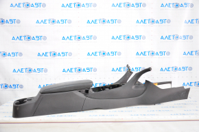 Console center armrest and cup holders Chevrolet Volt 16- black, blue stitching, scratches