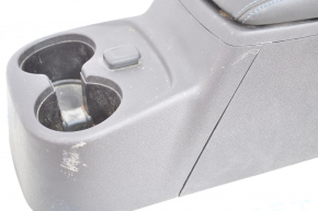 Console center armrest and cup holders Chevrolet Volt 16- black, blue stitching, scratches