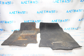 Set of floor mats Nissan Rogue 14-20 cloth black, dry cleanable