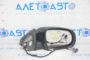 Side mirror right Jeep Compass 17- 2+3 pins, heated, blue