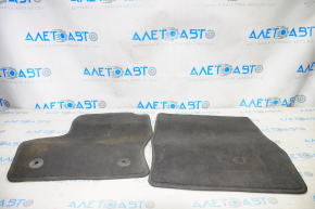 Set of floor mats for Ford Escape MK3 13-19 cloth black, type 1 for dry cleaning
