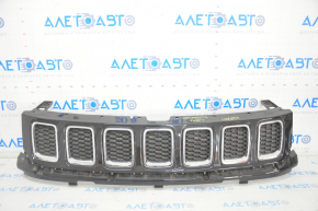 Radiator grill grill Jeep Compass 17 - assembled 3 parts, with chrome