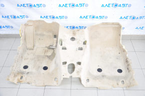 Front floor covering BMW 3 F30 12-18 beige, dry cleanable