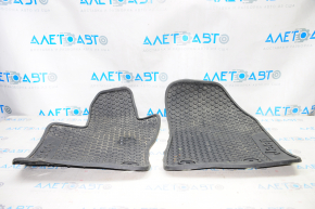 Set of floor mats for Jeep Compass 17-24 black, rubber