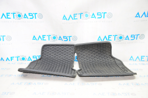 Set of floor mats for Jeep Compass 17-24 black, rubber