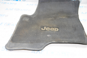Carpet interior front left Jeep Compass 11-16 cloth black, dry cleanable