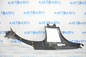 Door sill trim rear right Jeep Compass 17- black, scratches, whitened plastic