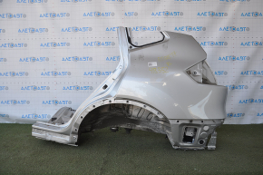 Quarter wing rear left Nissan Rogue 14-20 silver, pokes