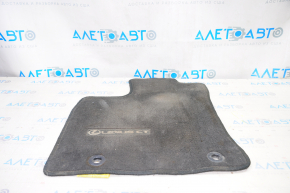 Floor mat front left Lexus CT200h 11-17 black cloth, dry cleanable