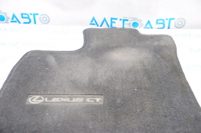 Floor mat front left Lexus CT200h 11-17 black cloth, dry cleanable