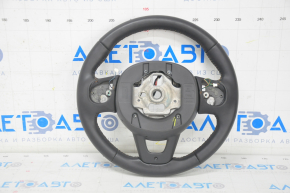 Naked steering wheel Jeep Compass 17-21 leather, black, poke